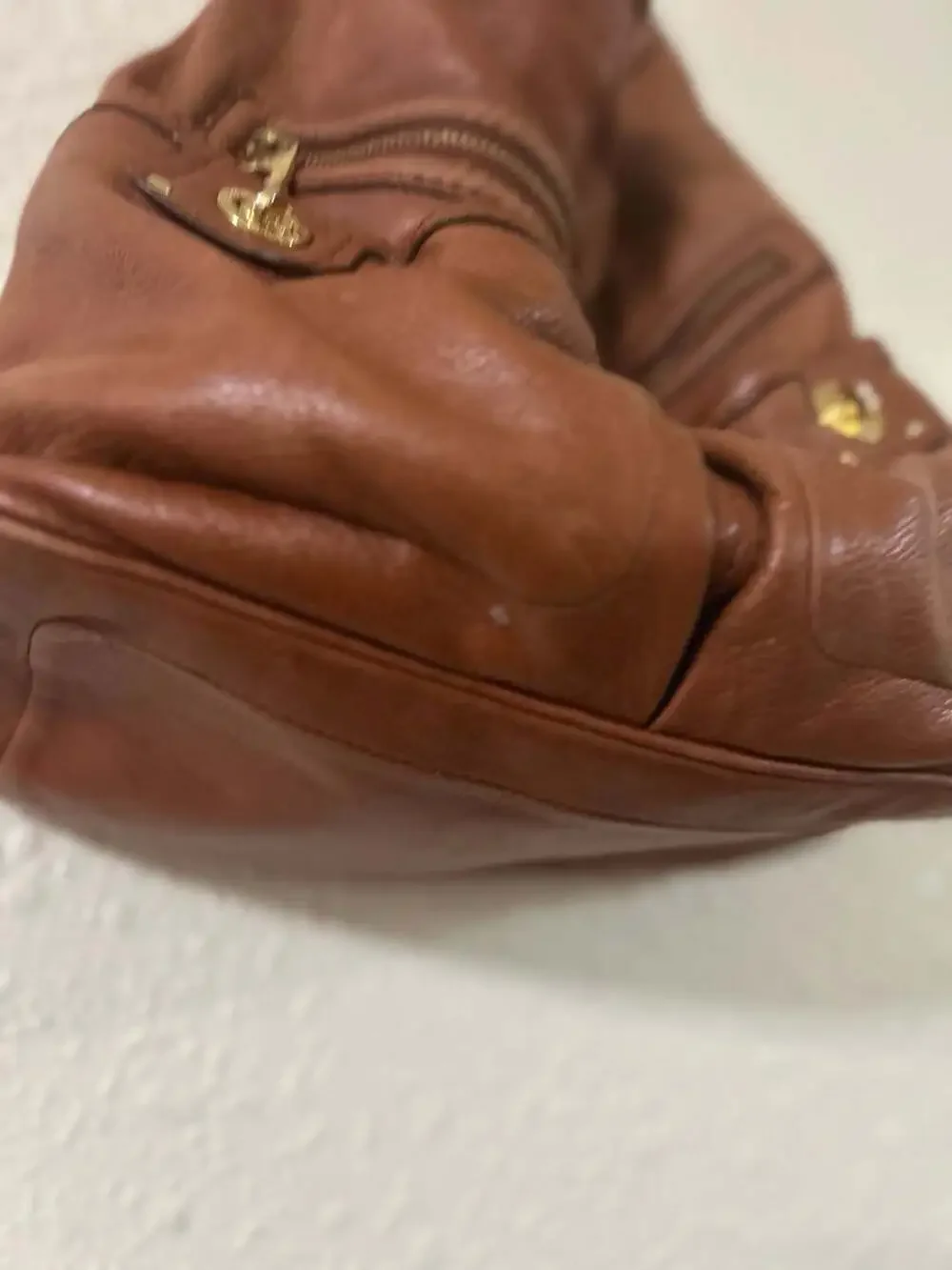 Marc by Marc Jacobs Brown Leather Hobo Shoulder Bag